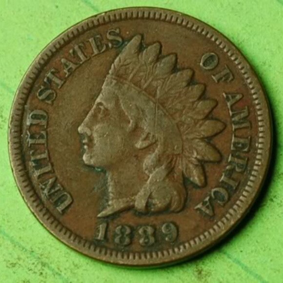 🌱💰👀🌟1889 Indian Head Cent Penny 1c Lot X130🌟🌱💰👀 - Picture 1 of 2